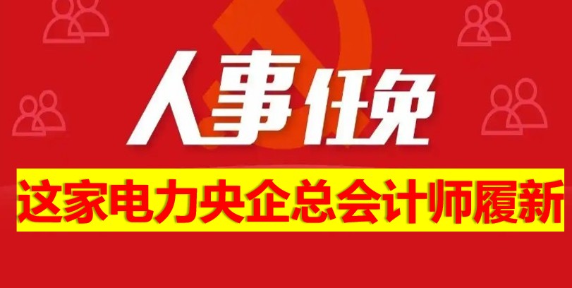 這家電力央企總會計(jì)師履新